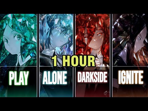 Nightcore Play X Alone X Darkside X Ignite Switching Vocals