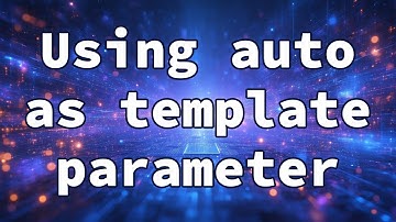 Using auto as template parameter