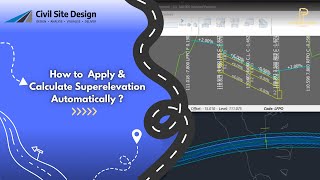 How to Apply Perfect Superelevation Automatically?