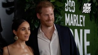 Video shows Harry, Meghan ‘unimpressed’ by ‘cheap seats’ at Bob Marley movie premiere