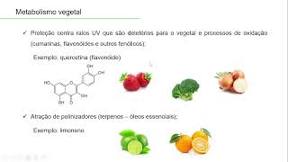 Aula de Metabolismo vegetal Farmacognosia Parte I