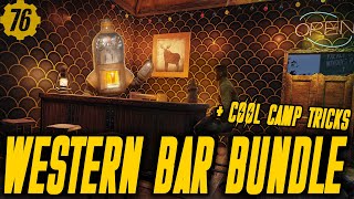 NEW WESTERN BAR BUNDLE CAMP TRICKS Fallout 76 Atomic Shop Update