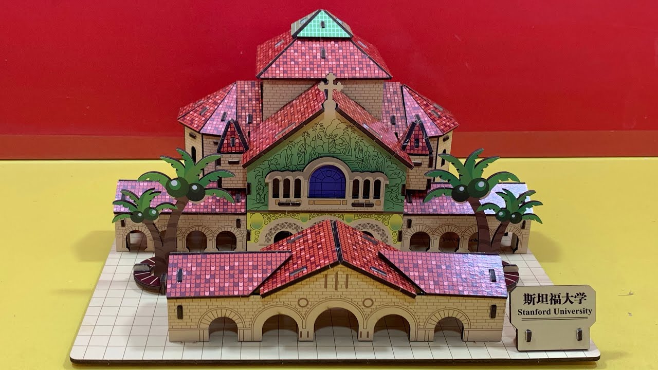 DIY Craft Instruction 3D Puzzle Woodcraft Construction Kit STANFORD ...