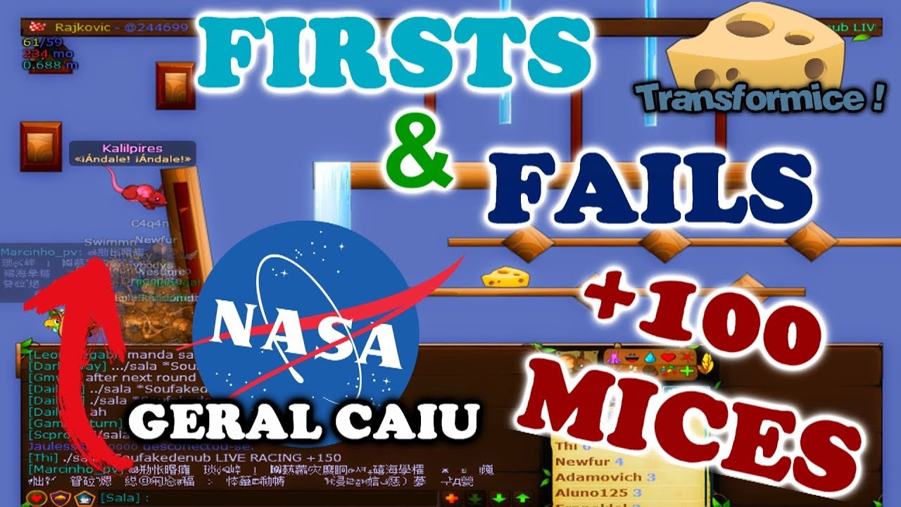 Transformice - Firsts & Fails (+100 Mices) [2018]