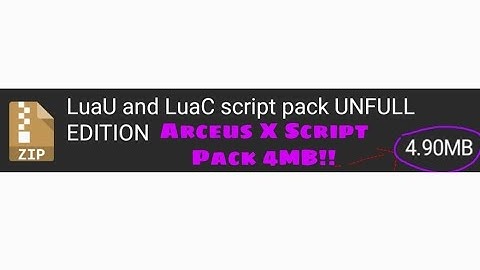 (OUTDATED VIDEO) Script Pack Arceus X 4MB!? || ROBLOX