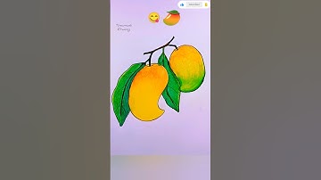 How to draw Mango #art #drawing #shorts #mango