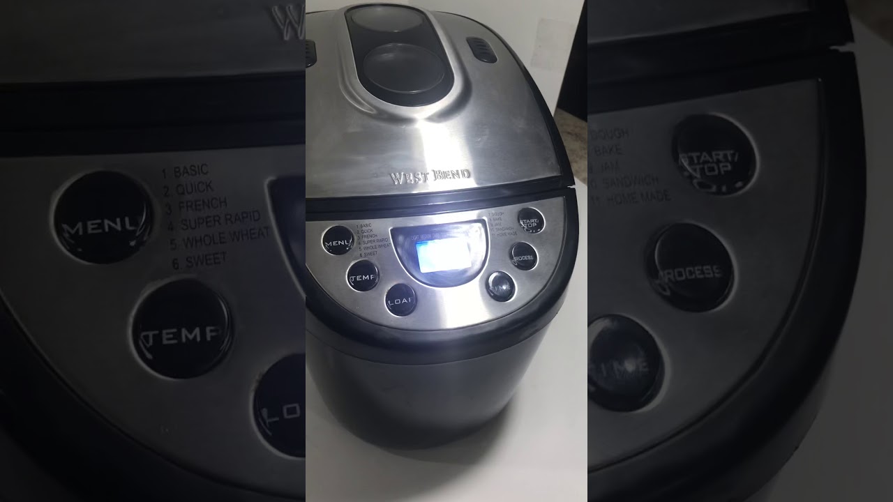 West Bend Dual Blade 2.5 lb Bread Maker Model 41300 YouTube