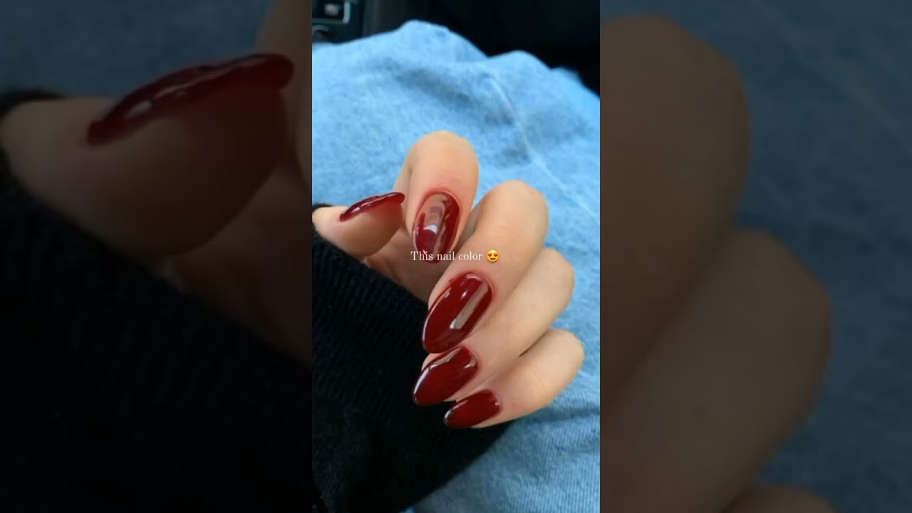 Burgundy nails ✨ | dark feminine and old money aesthetic |