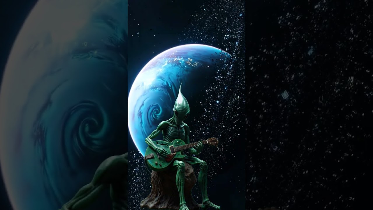 🌌 Space Jam: Alien Shredding Guitar Across the Galaxy 