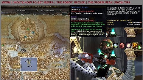 WOW | WOLTK HOW TO GET JEEVES | THE ROBOT  BUTLER | THE STORM PEAK |WOW TIPS