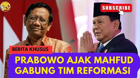 Prabowo Ajak Mahfud MD Gabung Tim Komite Reformasi Polri, Mensesneg Ungkap Keinginan Presiden