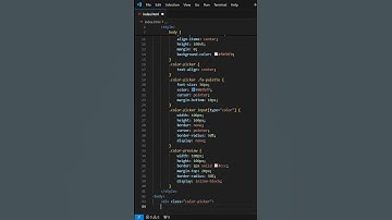 Creating a Color Picker in HTML, CSS, and JavaScript #coding #codeing #html #css #javascript
