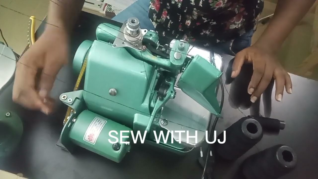 Как починить ремень швейной машины с перекрестным креплением.