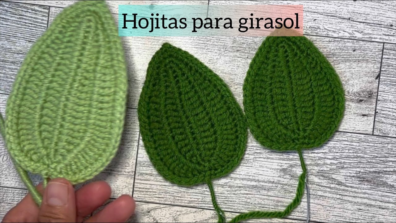 Hojas para girasol. Hazlo al tamaño que necesitas.