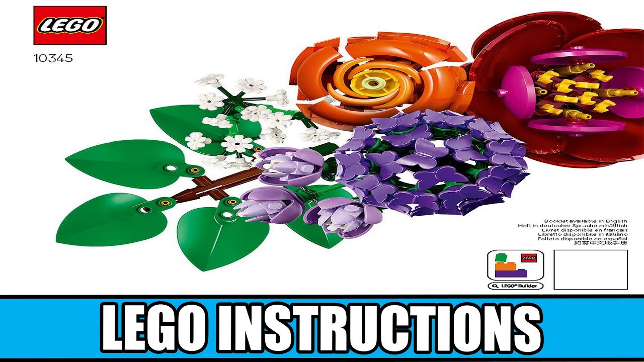 Botanicals - Flower Arrangement - Botanical Collection LEGO instructions