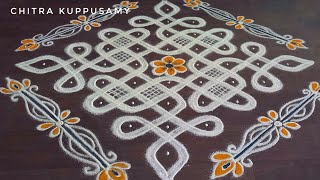 9 Pulli Kolam For Beginners Beginners Ku Kolam Designs Chikku Kolangal