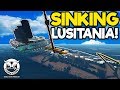 Sinking the Massive New Lusitania! - Stormworks Gameplay - Sinking Ship Survival