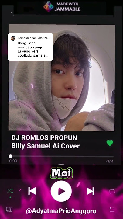 Lirik Lagu Dj Romlos Propun Cover @BillySamuel  🤓😱 #billysamuelaicover #djromlospropun