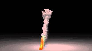 Large Scale Fume Flame