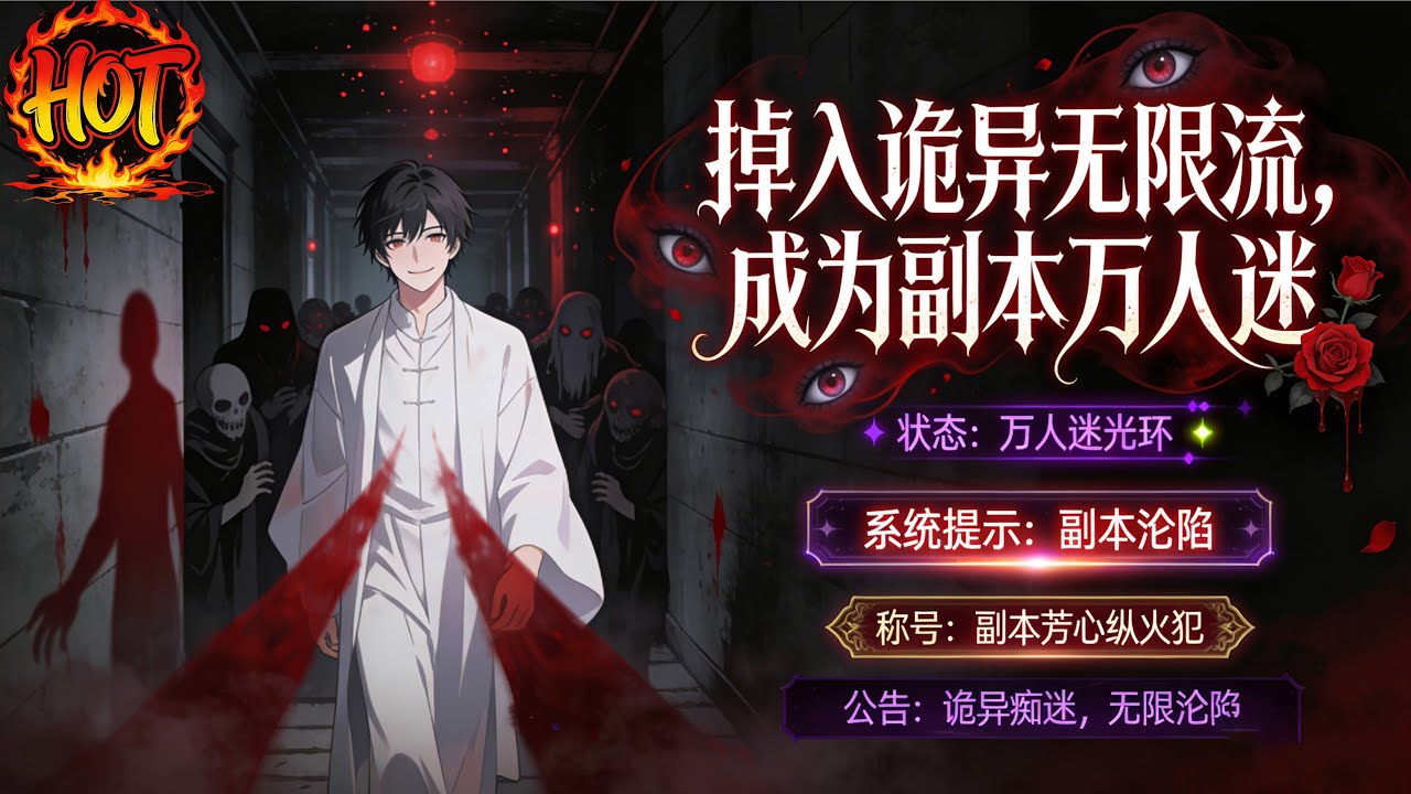 ✨【强推】《掉入诡异无限流，成为副本万人迷》1--60集苏软软被男友和闺蜜背叛，掉入无限流副本中，觉醒万人迷天赋。苏软软凭借天赋技能#穿越 #末世 #异能 ##动态漫画# 漫野推文