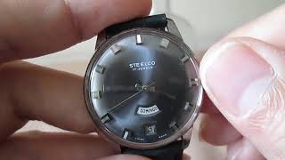 Reloj Steelco suizo cuerda manual Day - Date