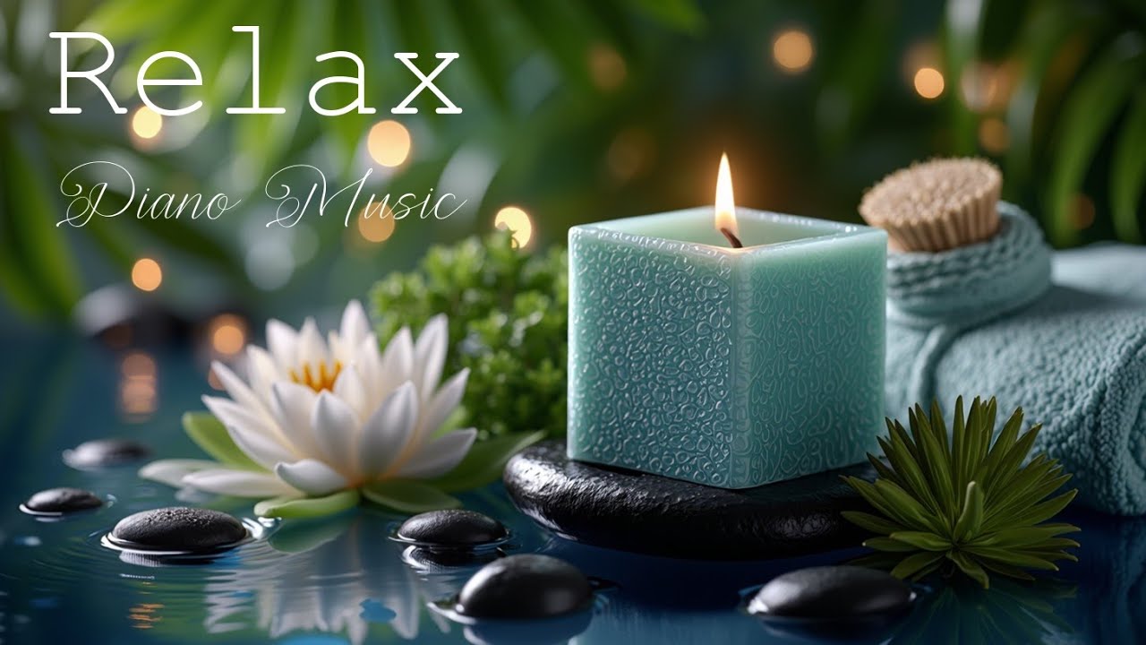 Relaxing Spa Piano 🕯️ Healing Sleep Music for Stress Relief & Calm ...