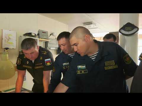 Совместное учение военных моряков Казахстана и России проходит на Каспии