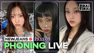 (ENG SUB) NewJeans Phoning Live 23.11.05 - Maknaez Make New Usernames w/Chat, Try ASMR + More!