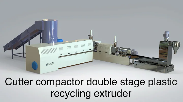 Cutter compactor plastic scrap recycling extruder running successfully in Odisha, India.
