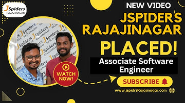 STUDENT PLACED AS Associate Software Engineer FROM JSPIDERS RAJAJINAGAR | BENGALURU