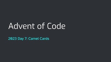 Advent of Code 2023 Day 7: Camel Cards