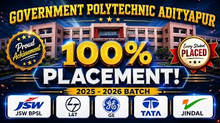 Government Polytechnic Adityapur Placement Record (2025-2026). 