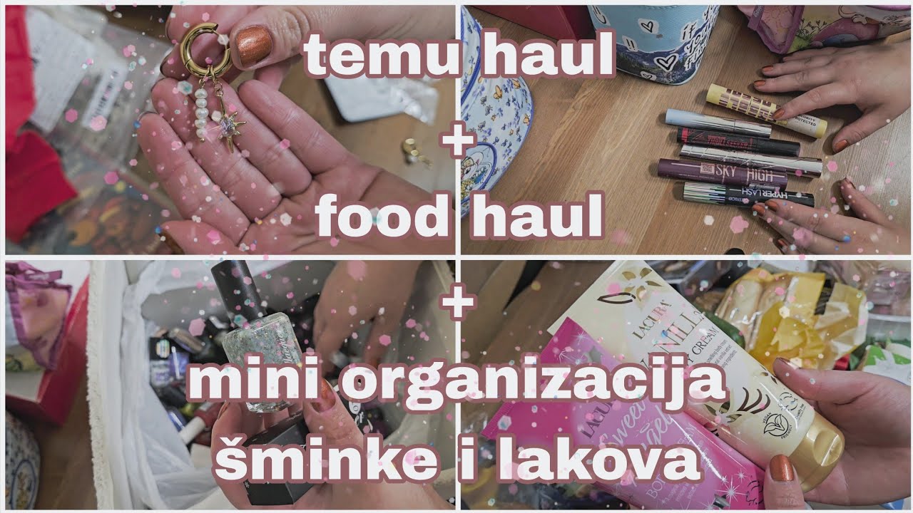 #notino me izluđuje | #temuhaul | food haul | mini declutter ruževa | nova rotacija lakova za nokte