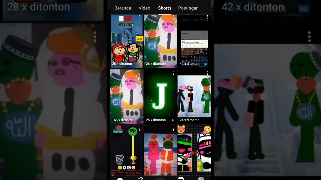 who zombie hijau stickman azab YouTube anger of stick 5 heroe hah