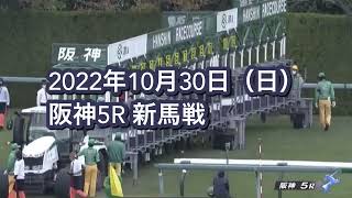 2022年10月30日（日）阪神5R 2歳新馬レース映像