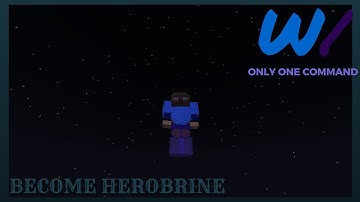 Minecraft - Become Herobrine with only one command | HDJO