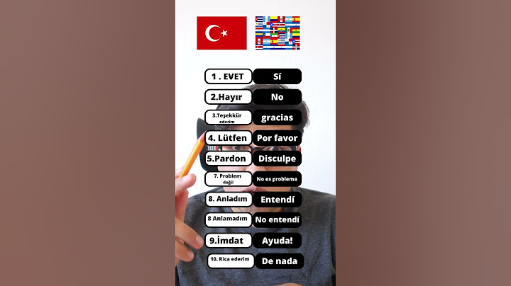 🇹🇷10 Palabras en Turco para Principiantes