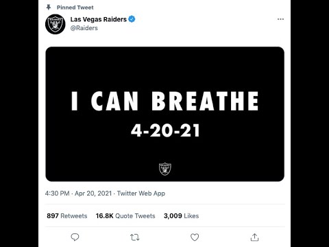Las Vegas Raiders receive backlash for tweet on Chauvin verdict