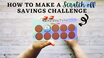 DIY Scratch Off Savings Challenge Tutorial