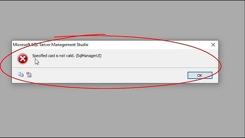 Solve Error restore database: specified cast is not valid (SQL Manager UI) in SQL server