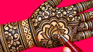 New Beautiful Simple Bridal Mehndi Design Easy Mehndi Design Mehndi Designs Mehndi