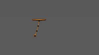 A pendulum moving
