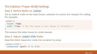 Fixing Disappearing Cards in Swiper.js When Swiping Right