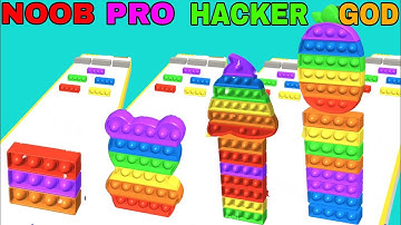 NOOB VS PRO VS HACKER VS GOD in Fidget Rush