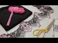 Boutique जैसे महंगे Designer suit को आप भी बना सकते हैं /Beautiful mirror work georgette suit Design