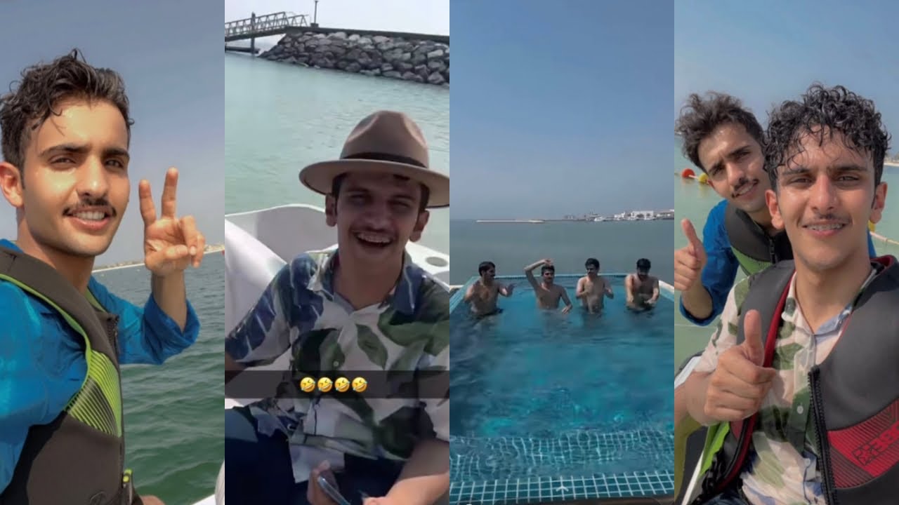 سنابات بهاج وسعد في جزيرة البنانا ثاني يوم رحله في البحيره ومغامرات 😂😂✌️👏👏🔥🔥