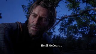 The scene where Arthur shares what he knows about the GIRL Dutch killed in Blackwater