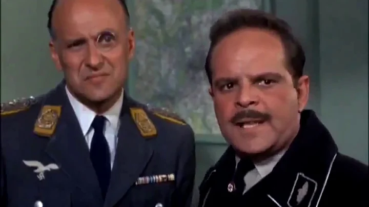 Hogan's Heroes scene with Maj. Hochstetter, Col. Klink and Sgt. Schultz