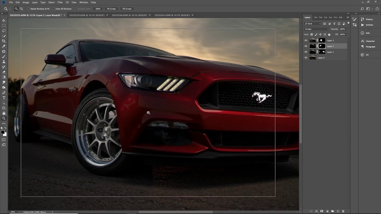 Car Photography | Speed Art Light Painting Composite