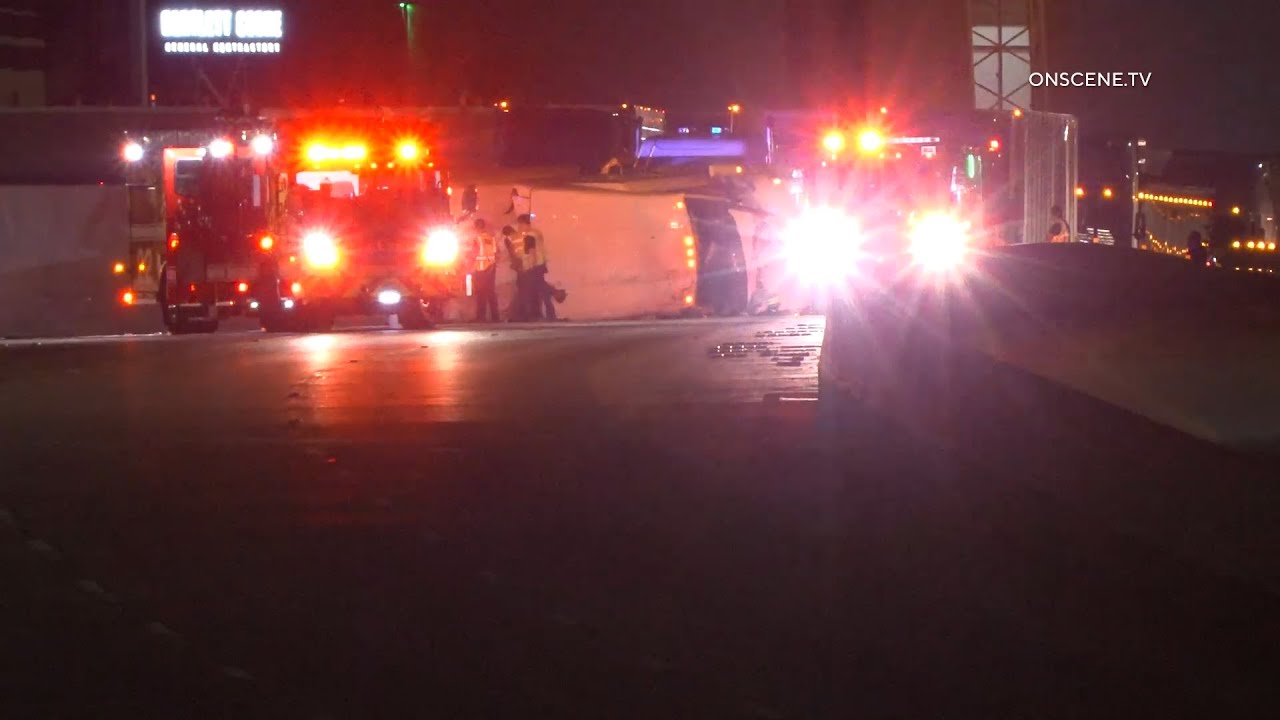 i-10 Big Rig Rollover, Houston, TX